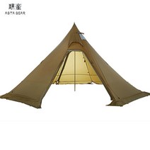 Asta gear track 5 피라미드 텐트 Bushcraft 경량 4-5 명 야외 하이킹 캠핑 스노우 스커트 방수 방풍 텐트, 발자국