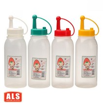 소스용기 소스통 500ml 케찹 겨자 식초 간장 기름병 식당 업소용, 1개