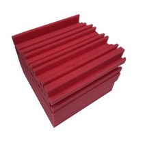 가정용 방음부스 방음벽 흡음판 계란판방음재 소음 스튜디오, 빨간색, 6 팩