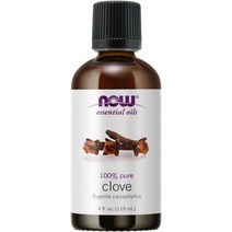 Clove Oil 100% pure 클로브 정향 오일 118ml NOW Foods 나우 푸드, 1개