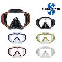 스쿠버프로 크리스탈뷰 - SCUBAPRO 다이빙 마스크, 블랙오렌지, 블랙/오렌지