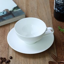 한국도자기본차이나 라운드화이트 커피잔세트 1(2)p