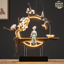 불상 인테리어 관세음보살 LED 조명 장식품, A99911