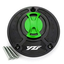 Yzf 오토바이 연료 탱크 커버 캡 cnc 알루미늄 액세서리 yamaha yzf r1 r6 r6s 연중 r3 14-18 r25 15-18 r15 13-14 r125, 초록