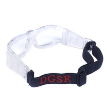 스포츠 고글 경량 렌즈 교체형 농구 안경 등산용 테니스, 15.5cmx5cm, PC, 하얀색