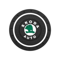 자동차매트 차량매트 자동차 코스터 물컵 병 홀더 미끄럼 방지 패드 매트 스코다 옥타비아 2 3 파비아 수퍼브 코디아크 래피드 카미큐 Vrs 액세서리, 1pcs Skoda