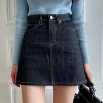 바잉몰 여성 초대박 생지 데님 미니 스커트