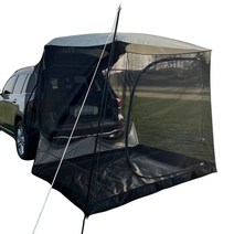 QM6차박텐트 휴대용 자동차 태양 보호소 auto canopy truck car rear tent awning for self-driving tour 야외 피크닉 캠핑 2022, 빨간색