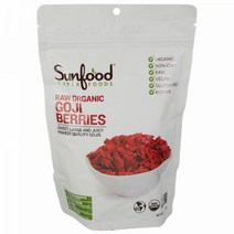 Sunfood Superfoods 생 유기농 구기자 열매 8인분