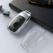 벤츠부품 tpu 투명 car key case cover for mercedes benz e c s glc class e200 e400 e63 w213 s550 s560, 1개