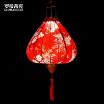 베트남등불 호이안 전문 식당 창업 조명 야경 전등, 레드 14인치