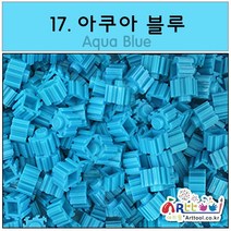 아트툴 툭툭 디폼블럭 10mm 300EA 벌크 27칼라 (나노블럭) 오른쪽방향, 17_아쿠아블루