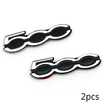 자동차 오디오 알루미늄 스피커 스테레오 스티커 케이스 피아트 500 500X 그랜드 푼토 두카토 프리몬트, 3.For 500 2pcs