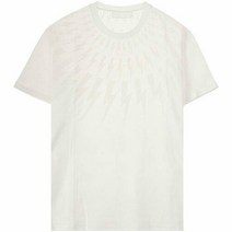 닐바렛 20SS PBJT692S N529S 0303 멀티 라이트닝 프린팅 반팔티셔츠 화이트 남성 티셔츠 TFN
