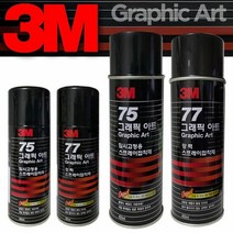 3M 뿌리는 점착제 임시점착 강력고정스프레이, 임시고정용75 소형2개, 임시고정용75 소형2개