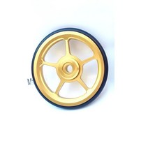 접이식 자전거 Brompton Easywheel 링 쉬운 푸시 슬라이드 휠알루미늄 합금, Gold 1pcs