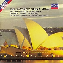 중고CD) THE FAVORITE OPERA ARIAS:VAN DAM VON STADE PREY BRAUN DERNESCH etc