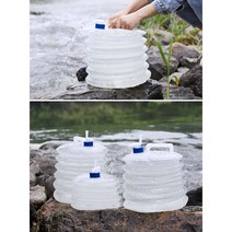 YUANPENG 아웃도어 휴대용 접이식 물통, 블루 토트 스타일10L