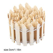 베란다꾸미기 나무울타리 소품 정원울타리 미니 작은 울타리 장벽 나무 공예 DIY 정원 키트 식물 꽃 화분, 15 15 1mx3cm