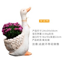 정원 발코니 야외 캐릭터 오리 모형 화분, 모델 1