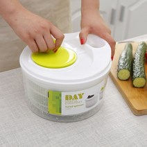 과일야채세척기 수동 가정용 채소 샐러드 상추 스피너 BPA 프리 과일 세탁기 건조기 (회전 손잡이 포함) 미, 한개옵션0