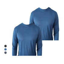 피크인타임 남성 쿨링 티셔츠 아이스 냉감 기능성 긴팔 쌈지티셔츠 2p