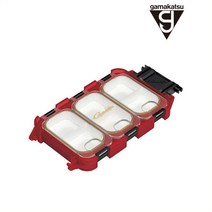 가마가츠 퀵케이스 3칸타입 GM-2484 레드, 1개