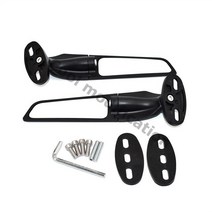 2개/대 유니버설 오토바이 후면보기 미러 사이드 스즈키 GSX-R, 02 black