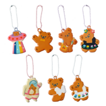 [리틀데이지] 곰돌이 캐릭터 소프트 키링 7종 세트, 1세트