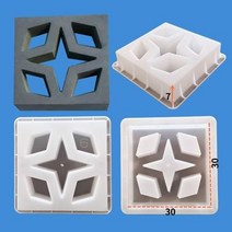 중공 벽돌 금형 맞춤형 시멘트 콘크리트 플라스틱 건물 집 울타리 장식 창 꽃, 02 1