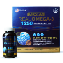 알래스카 리얼 오메가3 1250 1403mg 360캡슐 12개월 혈행개선 기억력개선