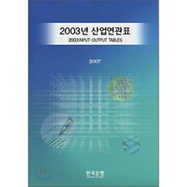 2003년 산업연관표, 한국은행, 한국은행 저