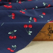 페브릭 옥삼 직물145x50cm 과일 면화 포플린 패브릭 DIY 홈 가구 어린이 의류 천으로 여름 드레스 치마 장, 01 black