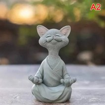 불상 부처님상 여래 미륵불 불교 기발한 검은 부처님 스핑크스 고양이 입상 명상 요가 홈, 5번