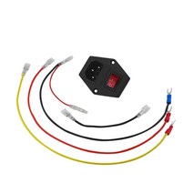 3D 프린터 액세서리 Makerbot 전원 소켓 (스위치 포함) 선박 형 버튼 (퓨즈, 02 switch with wire