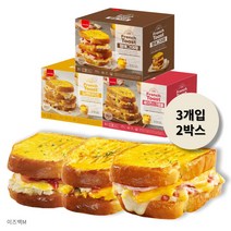 삼립 NEW 프렌치토스트 2종 총6개입(2곽) +코카콜라2개 증정 간편카페디저트, 2곽(햄야채+치즈)