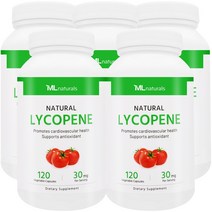 [미국번개배송] 착한명품 마이라이프 내추럴스 라이코펜 30 mg 120정 5병, 5개
