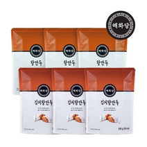 [해화당] 김치왕만두 350g 3팩 + 왕만두 350g 3팩(총6팩), 1세트
