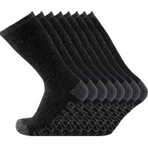 KAVANYISO 남성용 메리노 울 하이킹 양말 통기성 운동용 크루 두꺼움 그린워드 4쌍 바이오더, 4 Pairs Darkgray(letter)