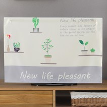 SKANDSALO 패브릭 인테리어 TV 티비 커버 덮개 가리개, 32인치(77*48) + J