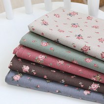 면20수평직-로맨틱한 쉐비로즈플라워 (5컬러) 침구소품 홈패션 데코용원단, 핑크