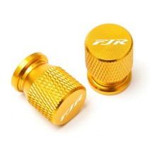 야마하 FJR1300 FJR 1300 2004 바이크 바이크 바이크 오토바이 CNC 알루미늄 휠 타이어 밸브 캡 커버 타이어 에어 포트 스템 액세서리 블랙, [3] Gold