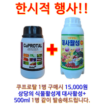 딸기 노균병 흰가루병 잿빛곰팡이 세균성병 억제 및 차단 구리 동제 (한시적행사) 쿠프로탈250ml!!, 250ml