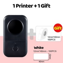라벨프린터 블루투스라벨기 산업용라벨프린터 Phomemo D30 라벨 메이커-D30 열 스마트 미니 프린터 기계-Bl, 01 Black