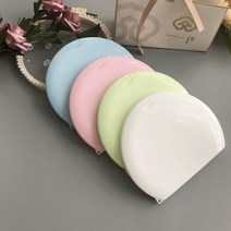 휴대용 반원 마스크케이스 /새부리 보관 수납 함, 화이트