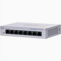 CISCO CBS110-8T 기가비트 8포트 스위칭 허브 SG95D-08 후속모델 소호형 더미 허브 사무실 오피스 PC방 학원 관공서 스위치 허브