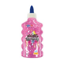 종이나라 머메이드 컬러 액체풀 반짝이풀 핑크 180ml