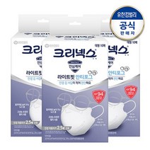 크리넥스 KF94 라이트핏 안티포그 대형 화이트 10Px3개, 없음