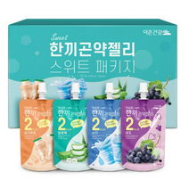 더존건강 한끼곤약젤리 스위트패키지 소다 150ml x 7p + 포도 150ml x 7p + 요구르트 150ml x 7p + 알로에 150ml x 7p 세트, 10세트