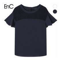 이엔씨 (EnC) 레이스 쉬폰 블라우스(ENBA83762O)